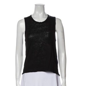 Rag & Bone Linen Scoop Neck Tank Top - XS